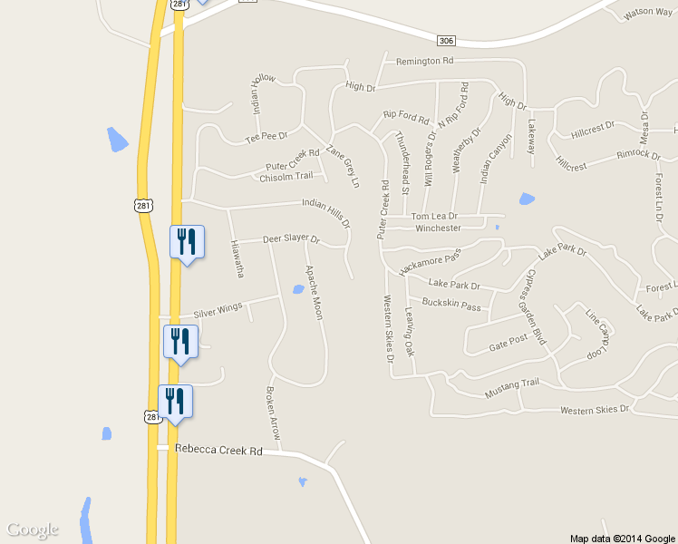 map of restaurants, bars, coffee shops, grocery stores, and more near 3008 Indian Hills Dr in Spring Branch