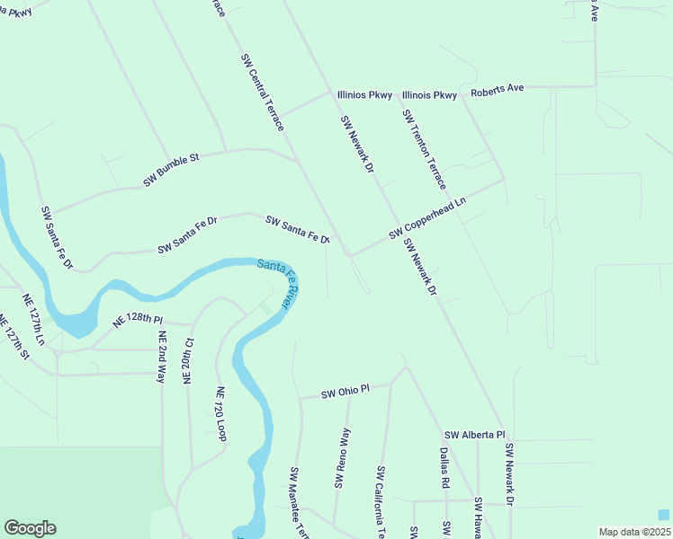 map of restaurants, bars, coffee shops, grocery stores, and more near 247 Southwest Santa Fe Drive in Fort White