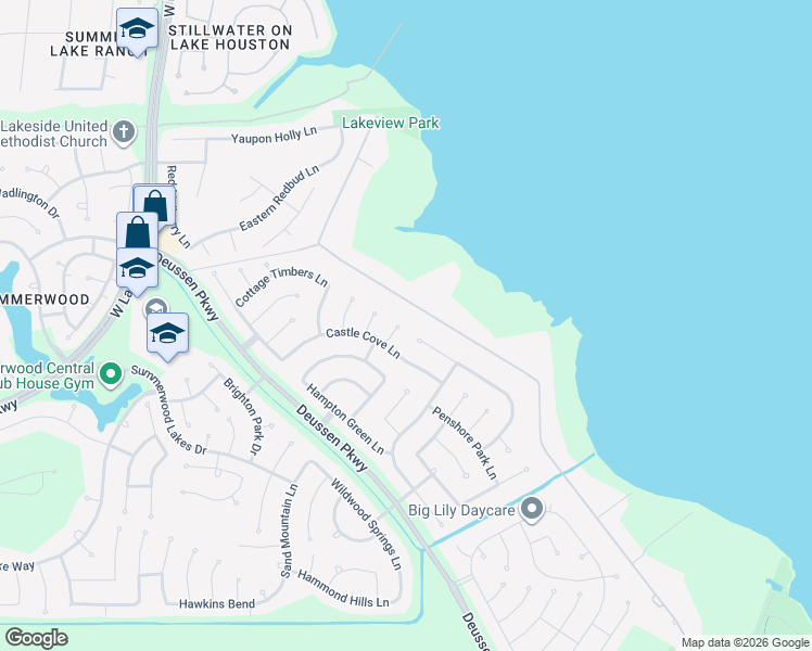 map of restaurants, bars, coffee shops, grocery stores, and more near 13918 Polarstone Court in Houston