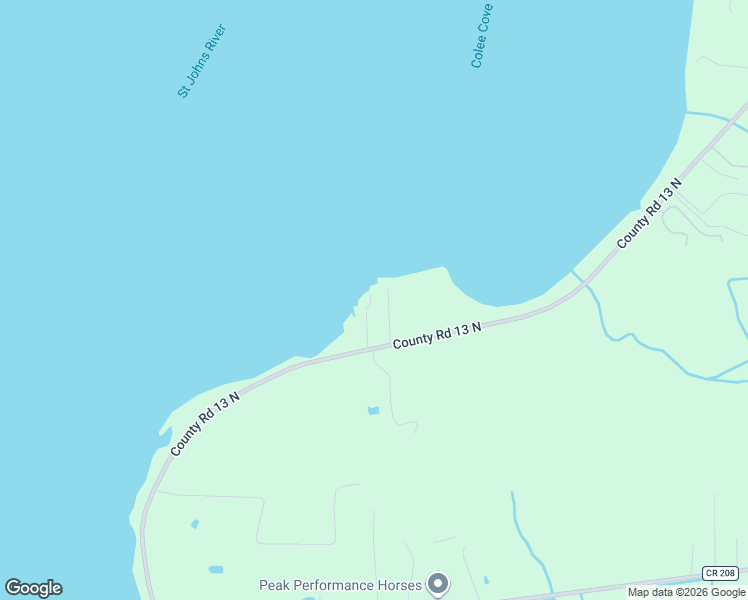 map of restaurants, bars, coffee shops, grocery stores, and more near 2866 Adams Road in St. Augustine