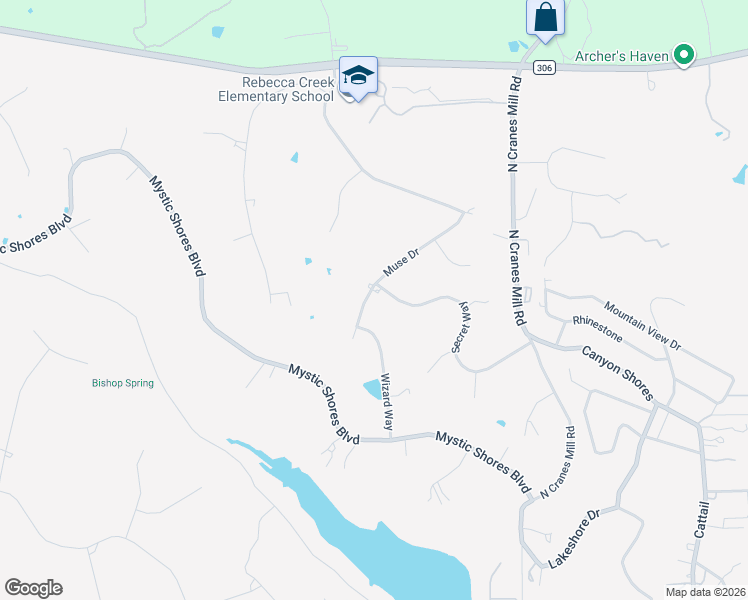 map of restaurants, bars, coffee shops, grocery stores, and more near 359 Muse Drive in Spring Branch