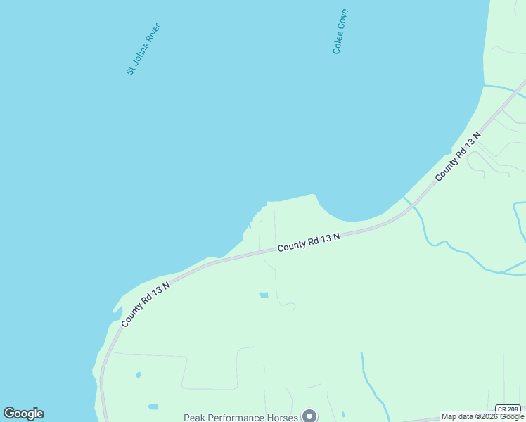 map of restaurants, bars, coffee shops, grocery stores, and more near 2866 Adams Road in St. Augustine