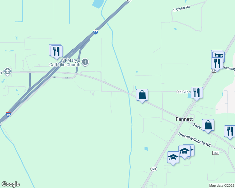 map of restaurants, bars, coffee shops, grocery stores, and more near 9455 Gilbert Rd in Beaumont