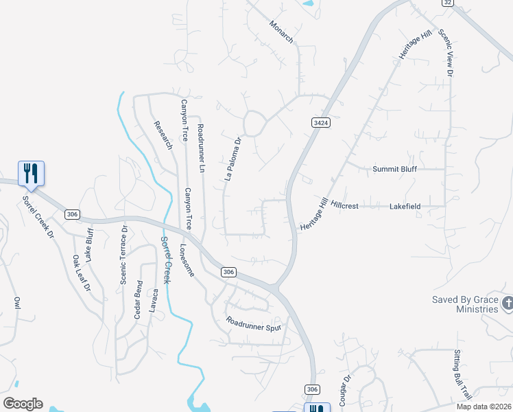 map of restaurants, bars, coffee shops, grocery stores, and more near 931 La Paloma Drive in Canyon Lake