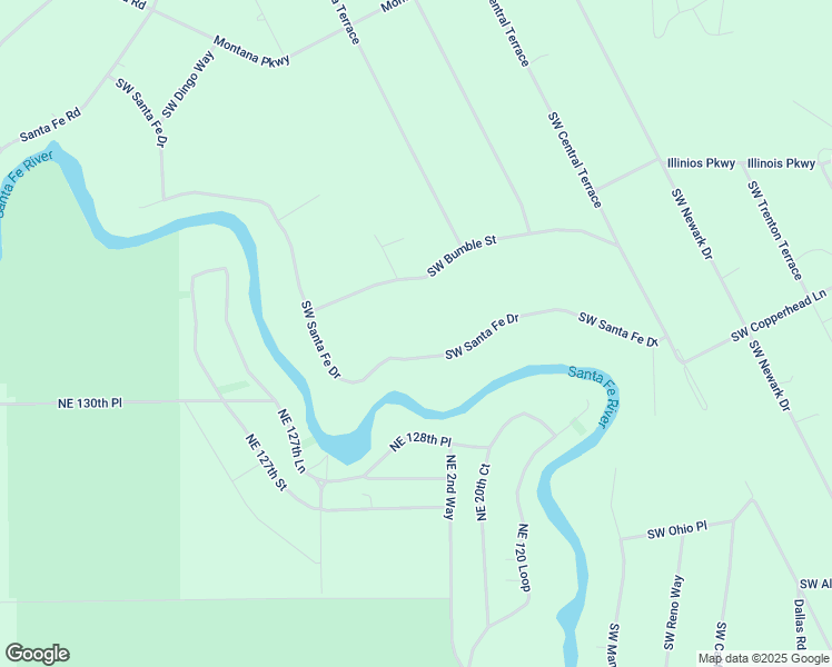 map of restaurants, bars, coffee shops, grocery stores, and more near 845 Southwest Santa Fe Drive in Fort White