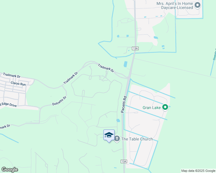 map of restaurants, bars, coffee shops, grocery stores, and more near 805 Trailmark Drive in St. Augustine