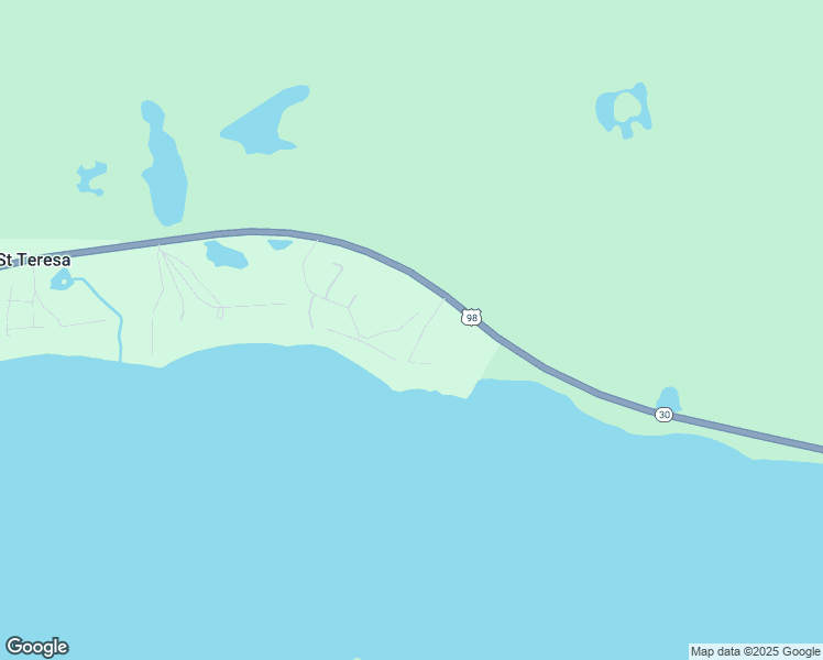map of restaurants, bars, coffee shops, grocery stores, and more near 297 Bay North Court in Panacea