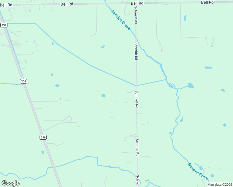 map of restaurants, bars, coffee shops, grocery stores, and more near 10859 Schmidt Road in Waller