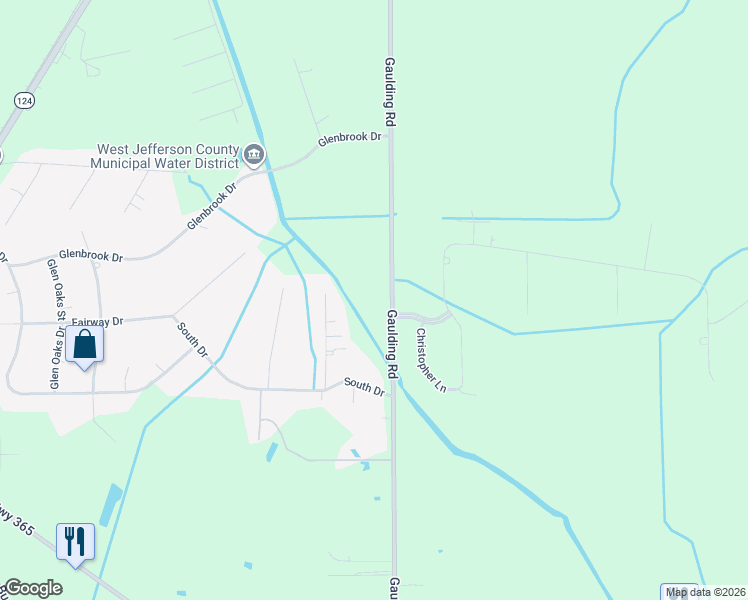 map of restaurants, bars, coffee shops, grocery stores, and more near 10798 Gaulding Road in Beaumont