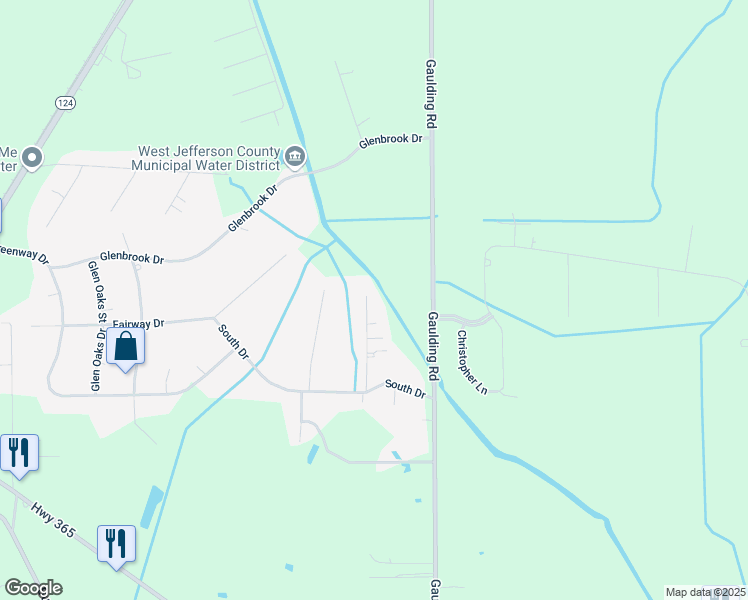 map of restaurants, bars, coffee shops, grocery stores, and more near 10944 Bowers Drive in Beaumont