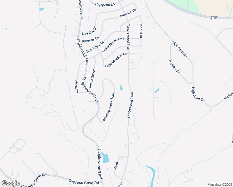 map of restaurants, bars, coffee shops, grocery stores, and more near 1585 Winding Creek Trail in Spring Branch