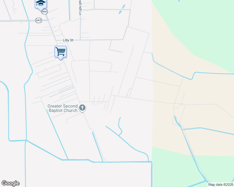 map of restaurants, bars, coffee shops, grocery stores, and more near 19208 Louisiana 643 in Vacherie