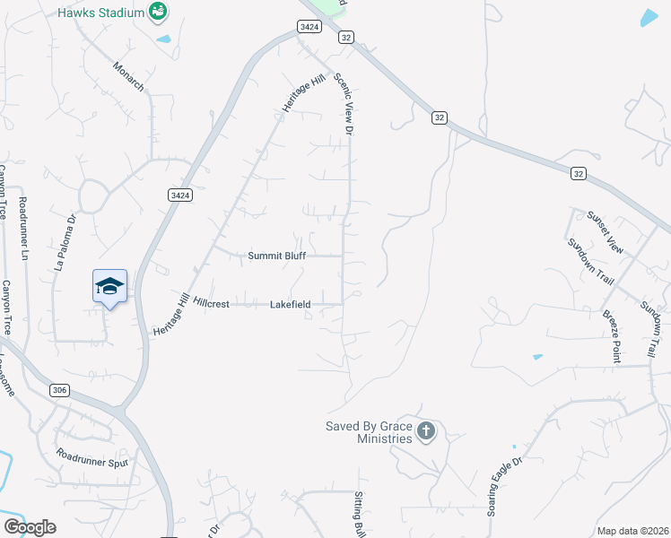 map of restaurants, bars, coffee shops, grocery stores, and more near 1982 Scenic View Drive in Canyon Lake