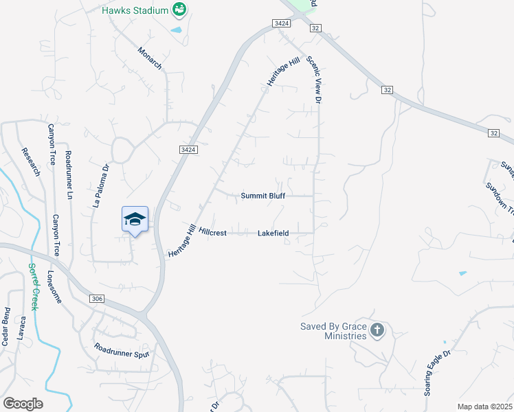 map of restaurants, bars, coffee shops, grocery stores, and more near 1139 Summit Bluff in Canyon Lake