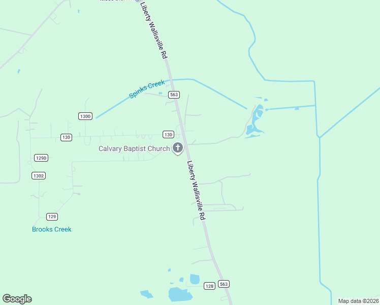 map of restaurants, bars, coffee shops, grocery stores, and more near 6813 Farm to Market Road 563 in Liberty
