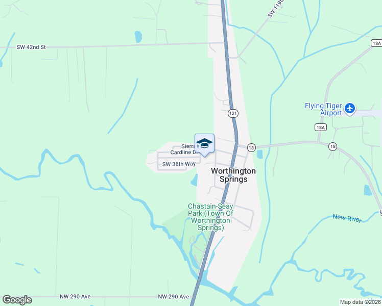 map of restaurants, bars, coffee shops, grocery stores, and more near in WORTHNGTN SPG