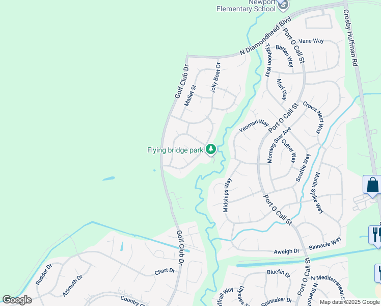 map of restaurants, bars, coffee shops, grocery stores, and more near 1111 Jack Block Court in Crosby