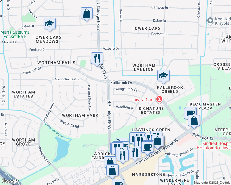map of restaurants, bars, coffee shops, grocery stores, and more near 11811 West Hammond Drive in Montgomery County