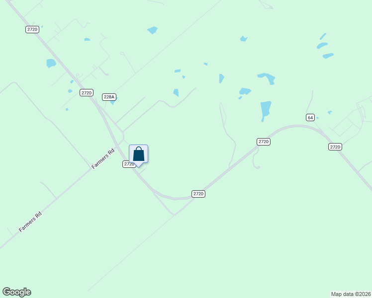 map of restaurants, bars, coffee shops, grocery stores, and more near 5550 Farm to Market Road 2720 in Maxwell