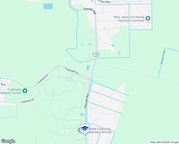map of restaurants, bars, coffee shops, grocery stores, and more near 3035 Pacetti Road in St. Augustine