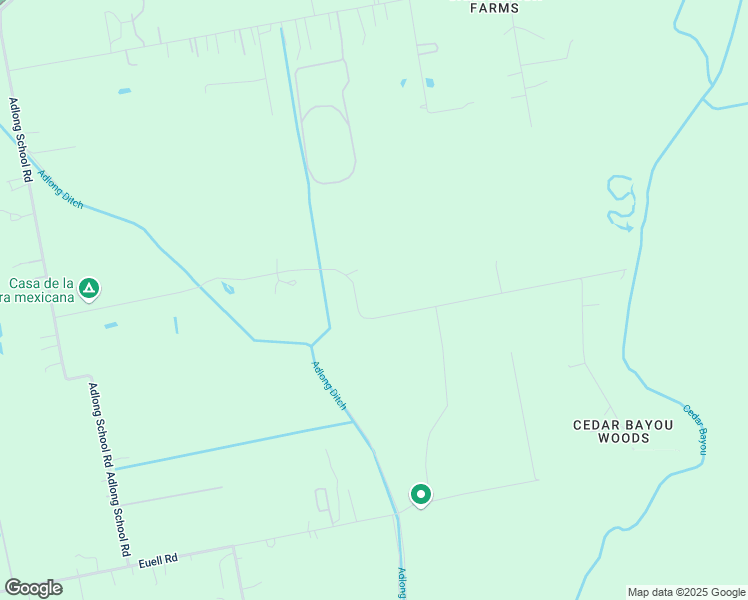 map of restaurants, bars, coffee shops, grocery stores, and more near 4107 New Road in Crosby