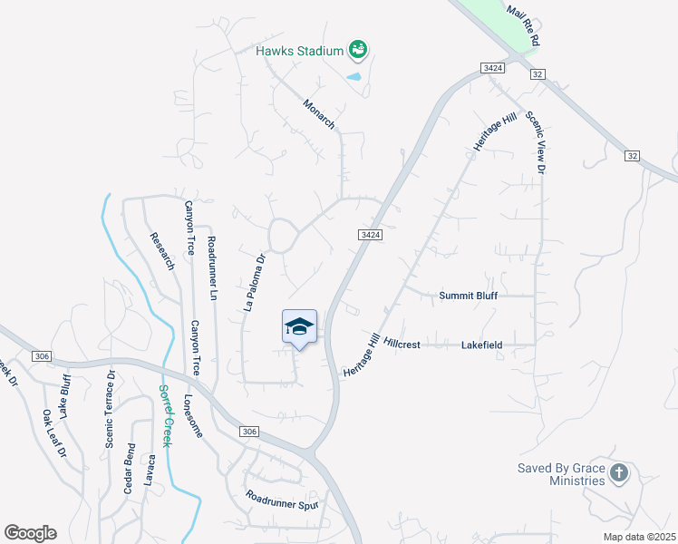 map of restaurants, bars, coffee shops, grocery stores, and more near 386 Nighthawk Court in Canyon Lake