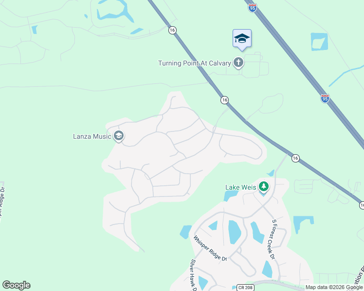 map of restaurants, bars, coffee shops, grocery stores, and more near 127 Crown Colony Road in St. Augustine