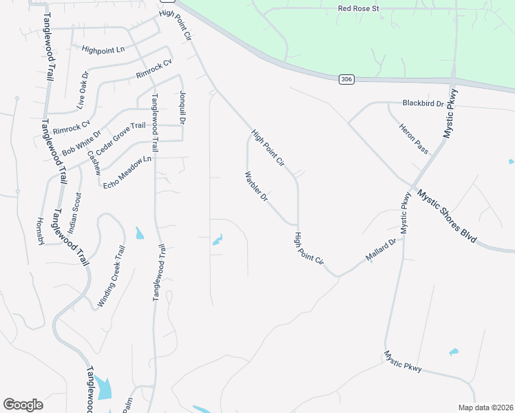 map of restaurants, bars, coffee shops, grocery stores, and more near 352 Warbler Drive in Spring Branch