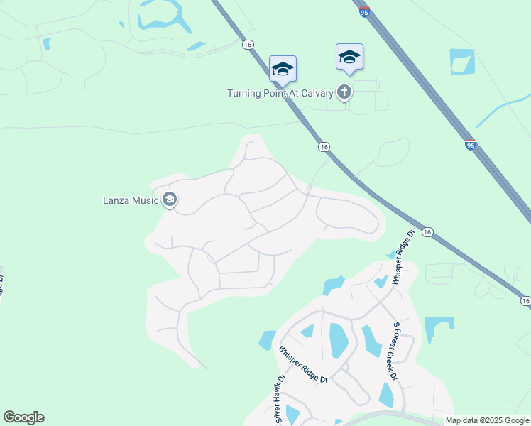 map of restaurants, bars, coffee shops, grocery stores, and more near 127 Crown Colony Road in St. Augustine