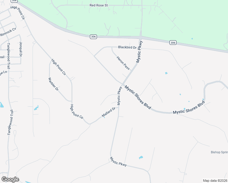 map of restaurants, bars, coffee shops, grocery stores, and more near 120 Macaw Lane in Spring Branch