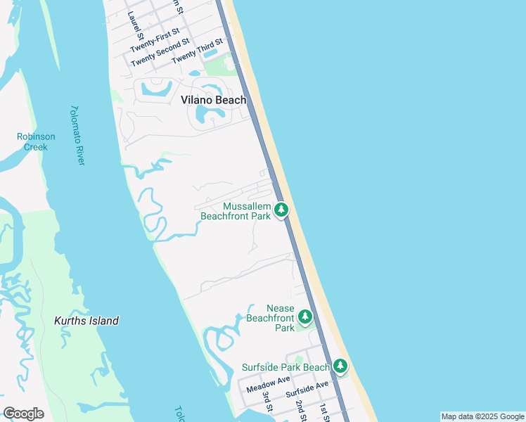 map of restaurants, bars, coffee shops, grocery stores, and more near 3350 Coastal Highway in St. Augustine