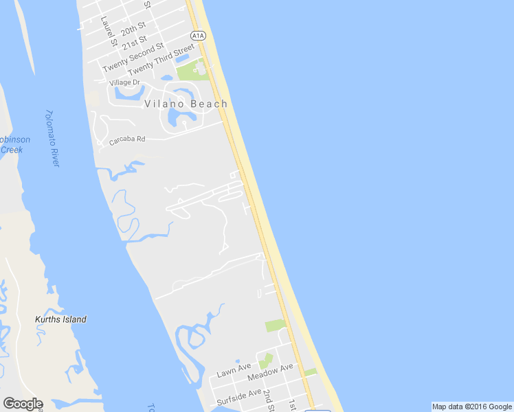 map of restaurants, bars, coffee shops, grocery stores, and more near 3380 Coastal Highway in St. Augustine