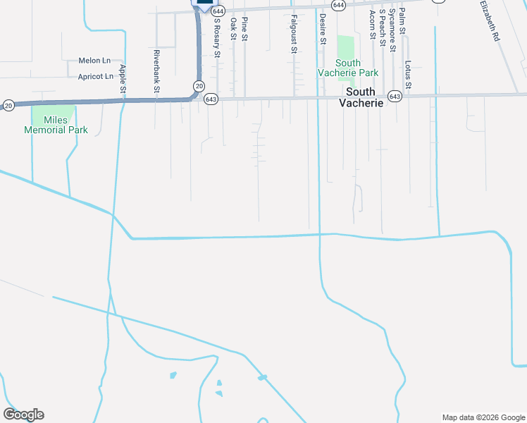 map of restaurants, bars, coffee shops, grocery stores, and more near 13487 Sugar Estates Street in Vacherie