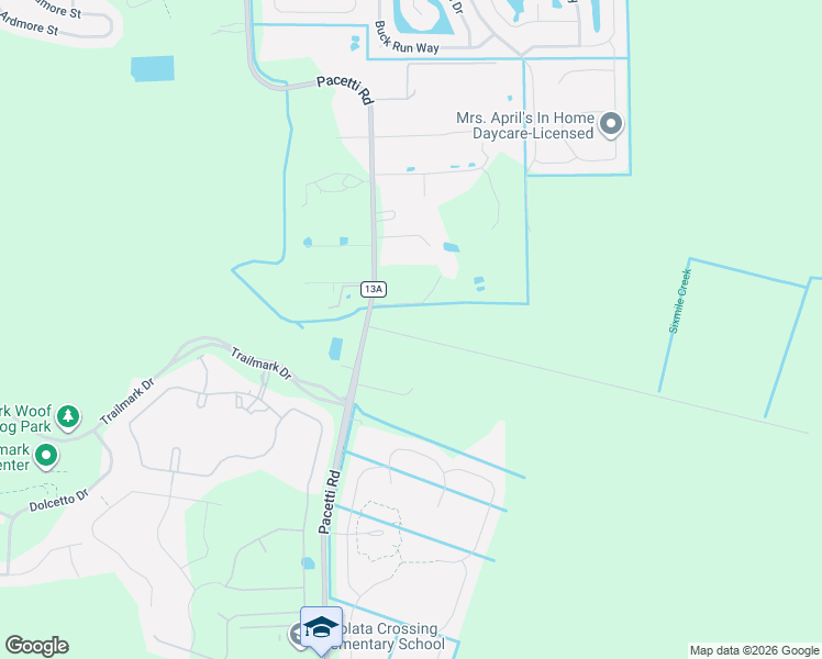 map of restaurants, bars, coffee shops, grocery stores, and more near 5135 Scaff Road in St. Augustine