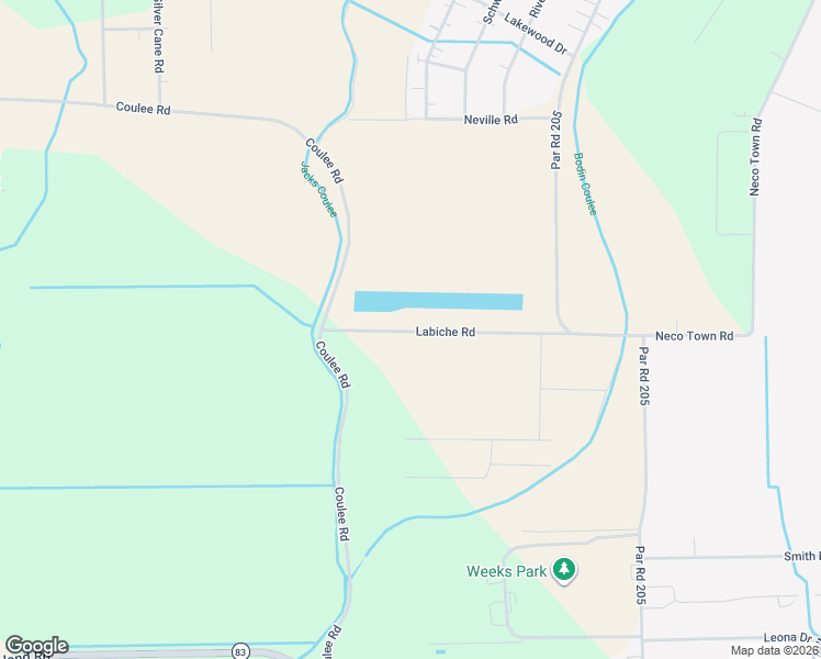 map of restaurants, bars, coffee shops, grocery stores, and more near 4615 Labiche Road in New Iberia