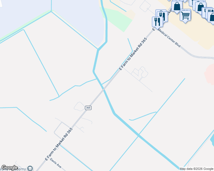 map of restaurants, bars, coffee shops, grocery stores, and more near 2298 Farm to Market 365 in Port Arthur