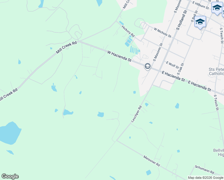 map of restaurants, bars, coffee shops, grocery stores, and more near 795 Bader Drive in Bellville