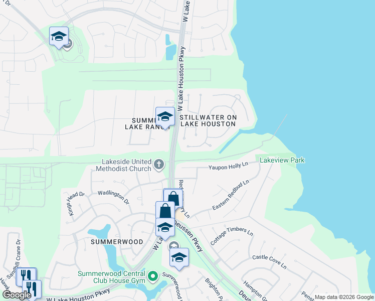 map of restaurants, bars, coffee shops, grocery stores, and more near 14706 Somerset Horizon Lane in Houston