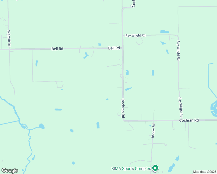 map of restaurants, bars, coffee shops, grocery stores, and more near 36309 Cochran Road in Waller