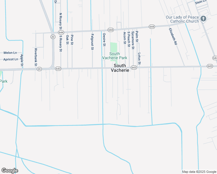 map of restaurants, bars, coffee shops, grocery stores, and more near 13341 La Belle Rue Road in Vacherie