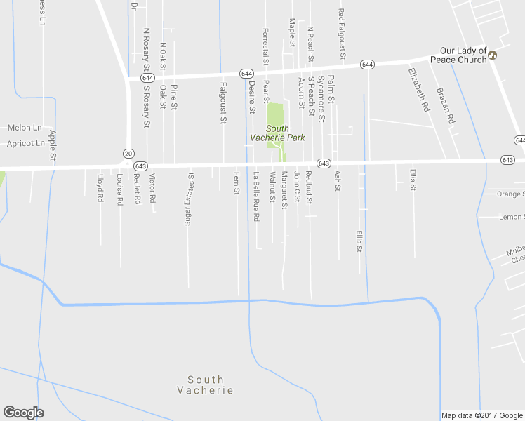 map of restaurants, bars, coffee shops, grocery stores, and more near 13341 La Belle Rue Road in Vacherie
