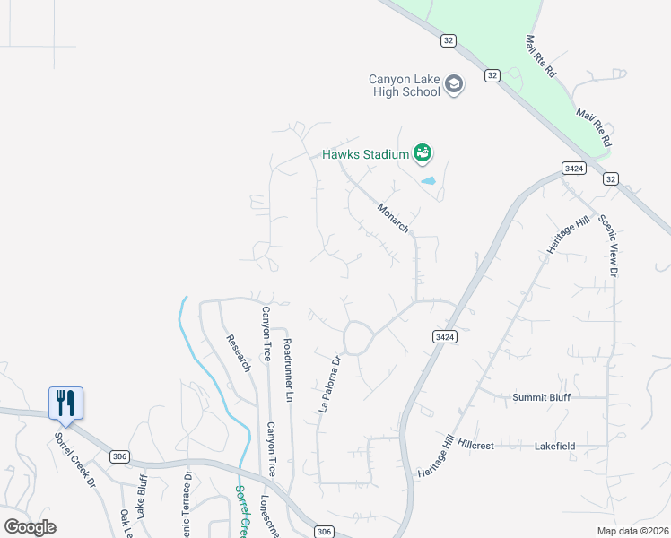 map of restaurants, bars, coffee shops, grocery stores, and more near 1031 Parton Road in Fischer