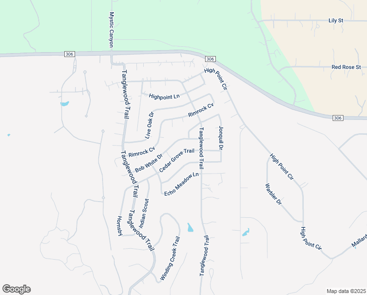 map of restaurants, bars, coffee shops, grocery stores, and more near 1395 Cedar Grove Trail in Spring Branch