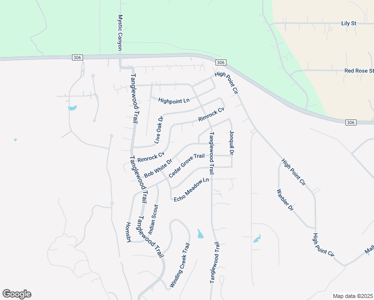 map of restaurants, bars, coffee shops, grocery stores, and more near 1395 Cedar Grove Trail in Spring Branch