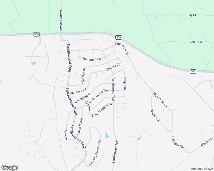 map of restaurants, bars, coffee shops, grocery stores, and more near 1395 Cedar Grove Trail in Spring Branch