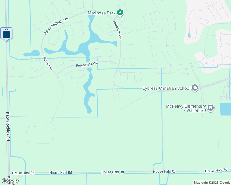 map of restaurants, bars, coffee shops, grocery stores, and more near 23720 House Hahl Road in Cypress