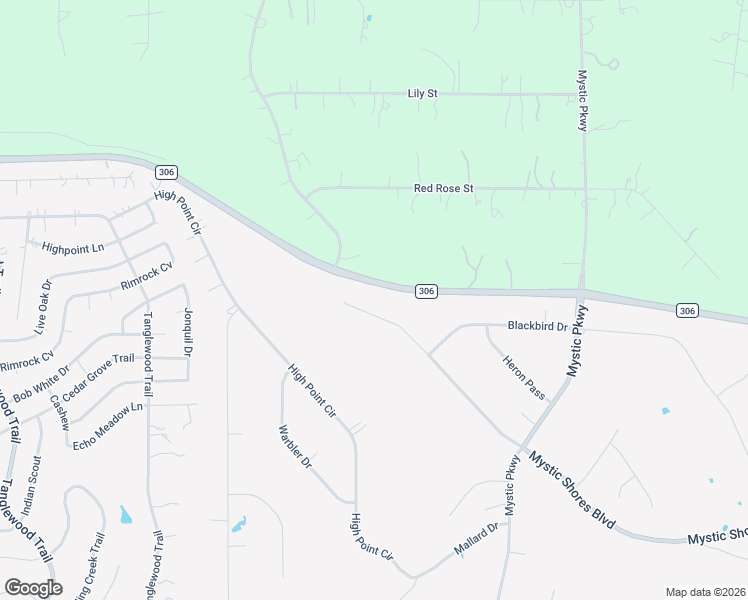 map of restaurants, bars, coffee shops, grocery stores, and more near 1354 Mystic Shores Boulevard in Spring Branch
