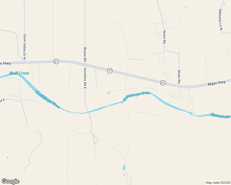 map of restaurants, bars, coffee shops, grocery stores, and more near 111 Carolyn Road East in Comfort