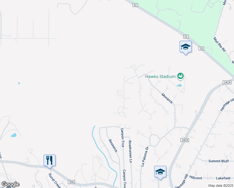 map of restaurants, bars, coffee shops, grocery stores, and more near 158 George Strait in Canyon Lake