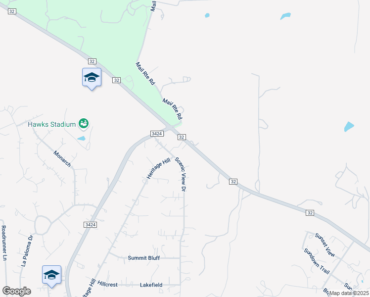 map of restaurants, bars, coffee shops, grocery stores, and more near 7671 Farm to Market 32 in Fischer